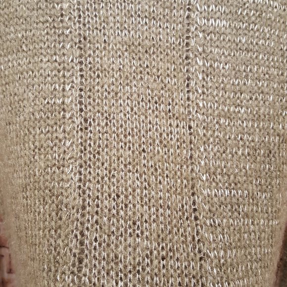 BB Dakota Pullover Sweater Brown Textured Long Sleeve Hi-Low Size Small - Picture 6 of 12